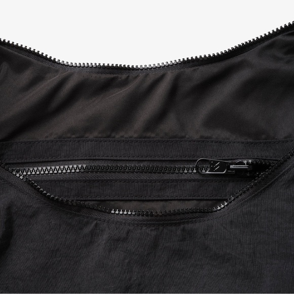 Black Large Slouchy Shoulder Bag - Picture 5 of 7